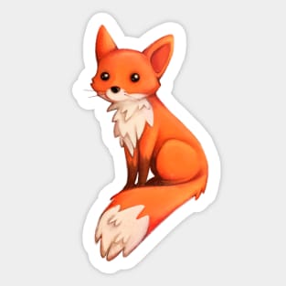 Happy Fox Sticker